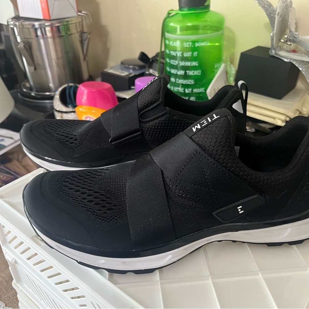 Black Athletic Shoes with Strap by TIEM. BRAND NEW